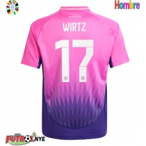 Camiseta Alemania Florian Wirtz #17 Visitante Equipación Eurocopa 2024 manga corta